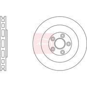 Apec 2 x Vented Rear Brake Discs DSK3201