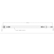 Juratek Brake Hydraulic Hose Line Rear JBH1653