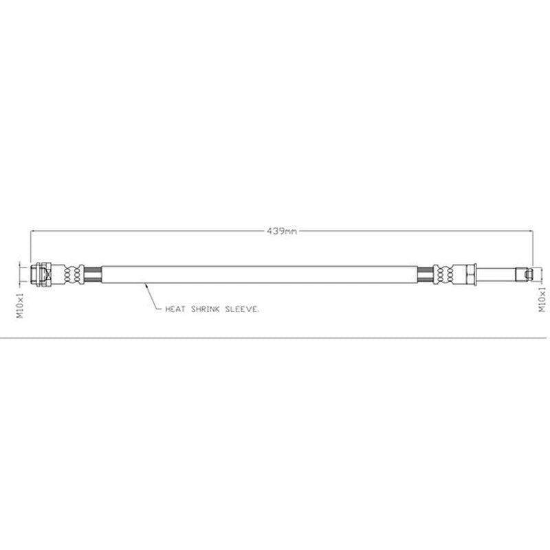 Juratek Brake Hydraulic Hose Line Rear JBH1653