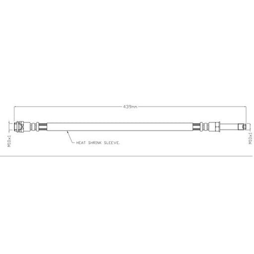 Juratek Brake Hydraulic Hose Line Rear JBH1653