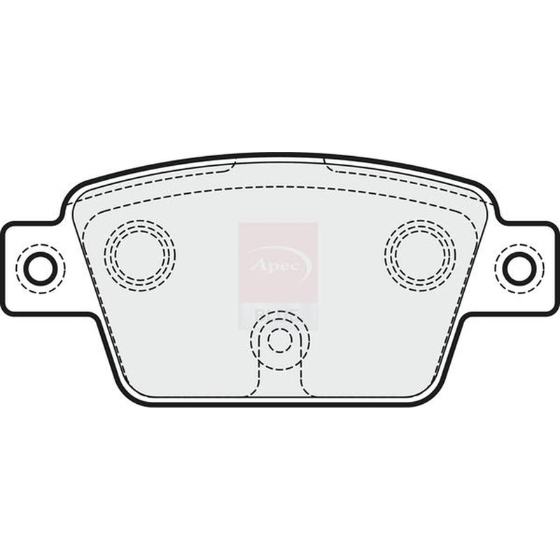 Apec Rear Brake Pad Set PD3557