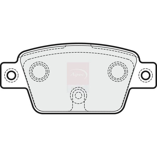 Apec Rear Brake Pad Set PD3557