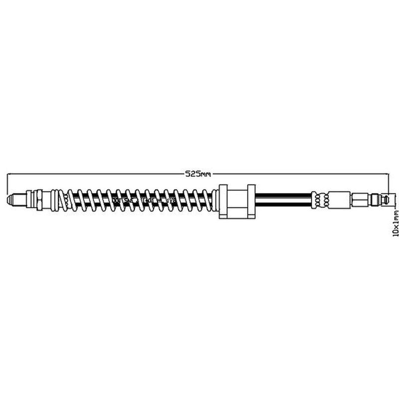 Abtex Brake Hydraulic Hose Line Front ABH1080