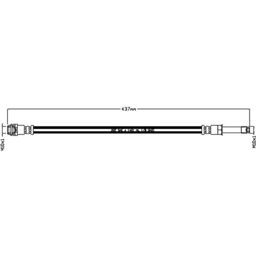 Juratek Brake Hydraulic Hose Line Front JBH1171