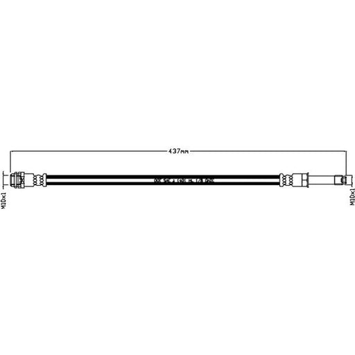 Abtex Brake Hydraulic Hose Line Front ABH1171