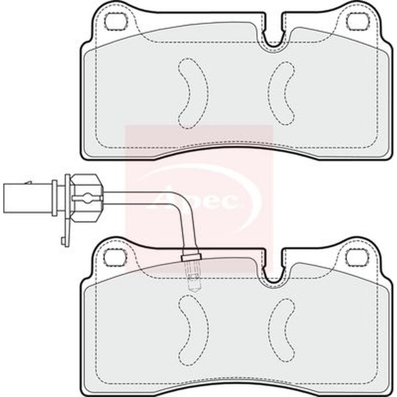 Apec Rear Brake Pad Set PAD1613