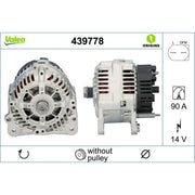 Valeo Car Alternator 12V 439778