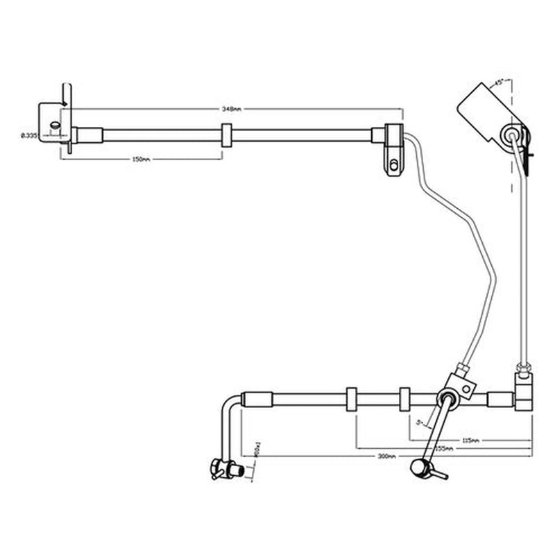 Juratek Brake Hydraulic Hose Line Rear Left JBH1982L