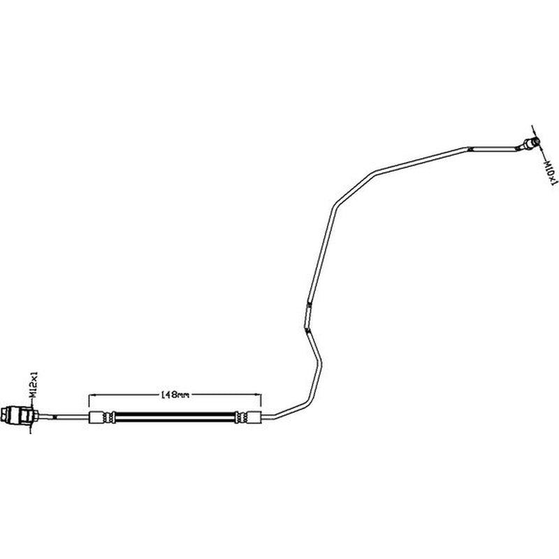 Abtex Brake Hydraulic Hose Line Rear Right ABH1160R