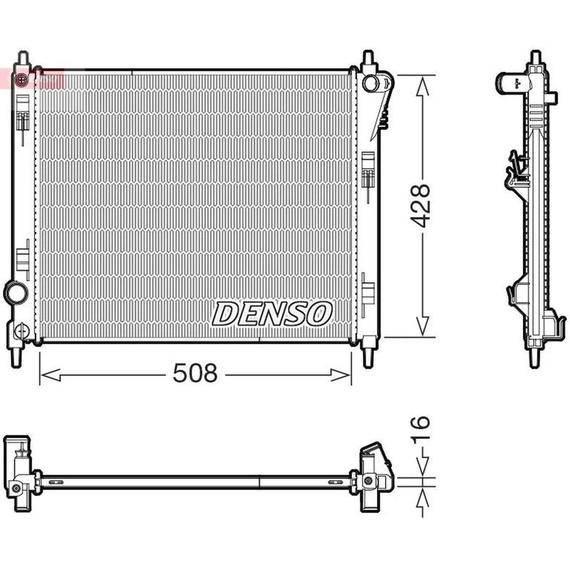 Denso Engine Radiator DRM46075