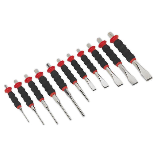 Sealey Sheathed Punch & Chisel Set 11pc AK9135 Sealey  - Town Parts