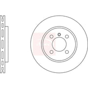 Apec 2 x Vented Front Brake Discs DSK539