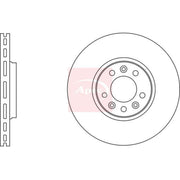 Apec 2 x Vented Front Brake Discs DSK2611