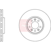 Apec 2 x Vented Front Brake Discs DSK2611