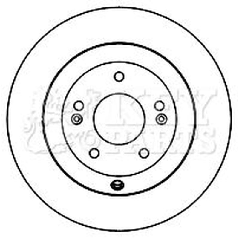 Key Parts 2 x Solid Rear Brake Discs KBD5160