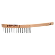 Faithfull Heavy-Duty Scratch Brush, Two Row - FAI6802F