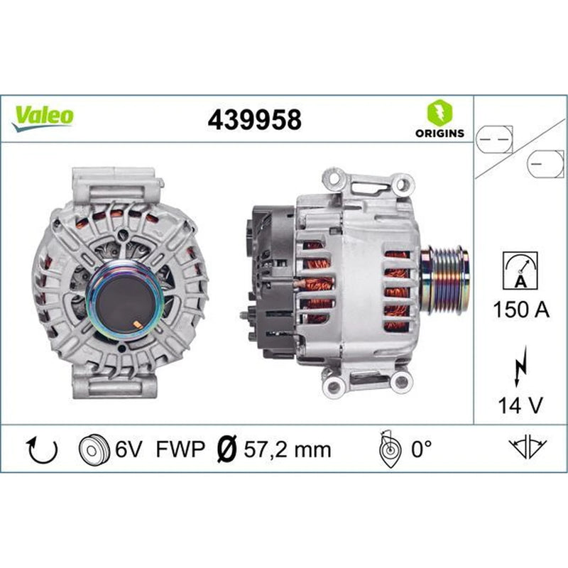 Valeo Car Alternator 12V 439958