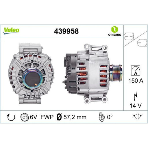Valeo Car Alternator 12V 439958