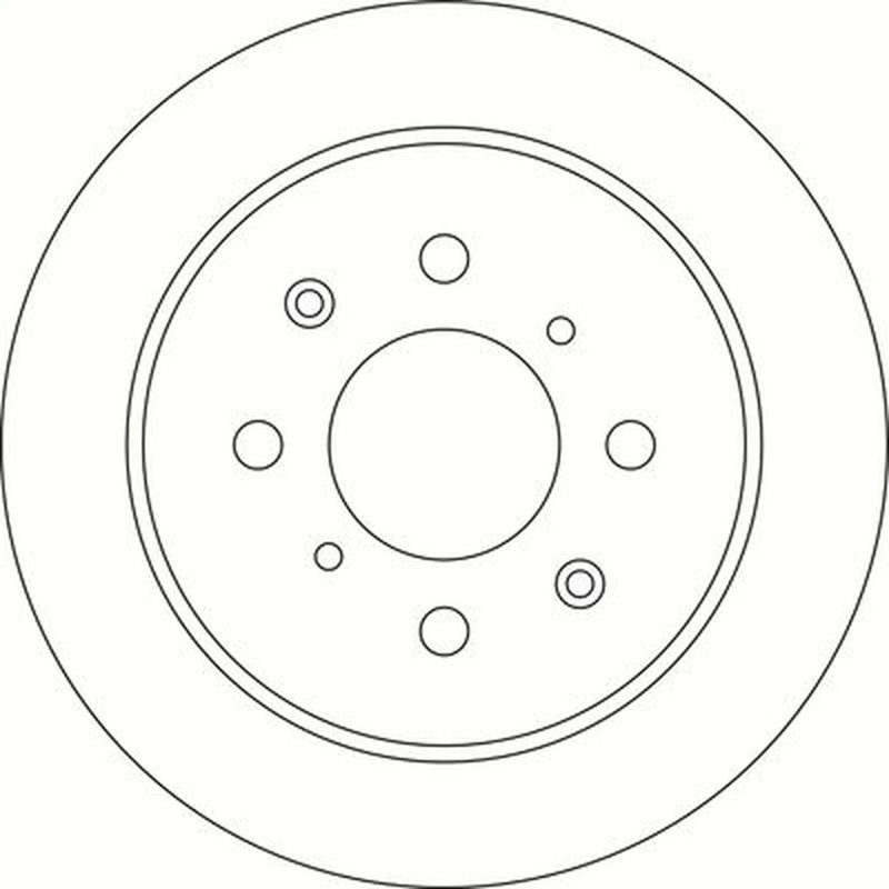 Abtex 2 x Solid Rear Brake Discs BD1877S
