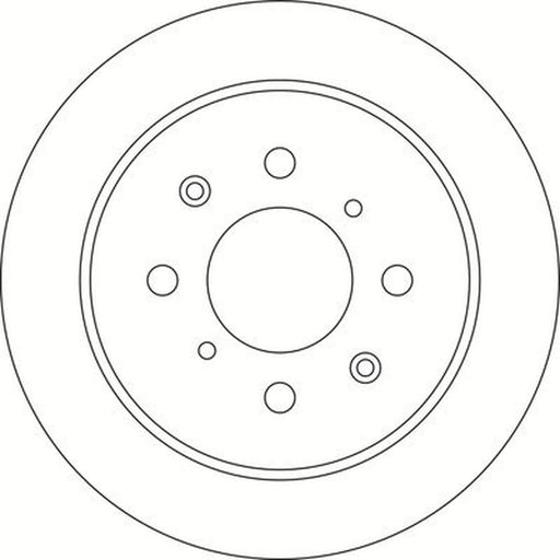 Abtex 2 x Solid Rear Brake Discs BD1877S