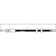 NAPA Brake Hydraulic Hose Line Front NBH1163