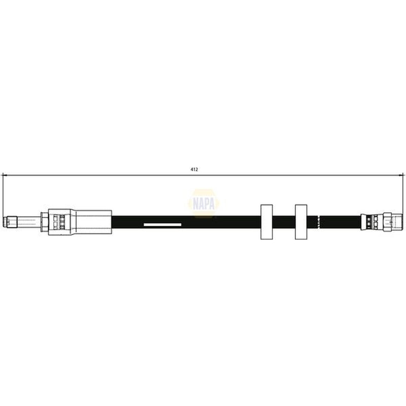 NAPA Brake Hydraulic Hose Line Front NBH1163