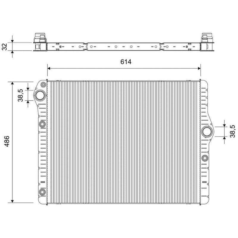 Valeo Engine Radiator 701739