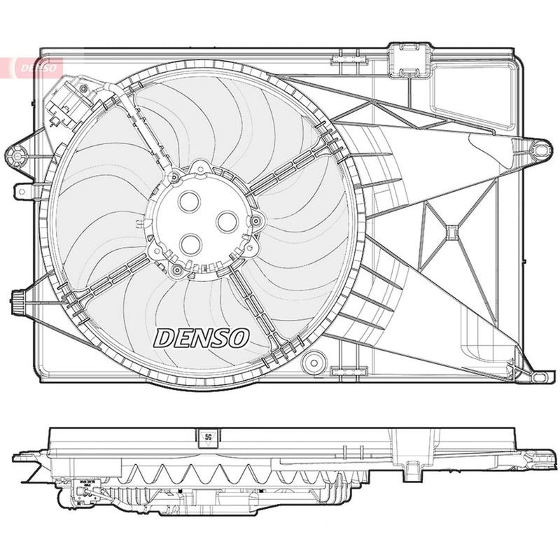 Denso Engine Cooling Fan DER15002