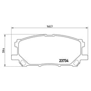 Brembo 4 x Front Brake Pad Set P83067