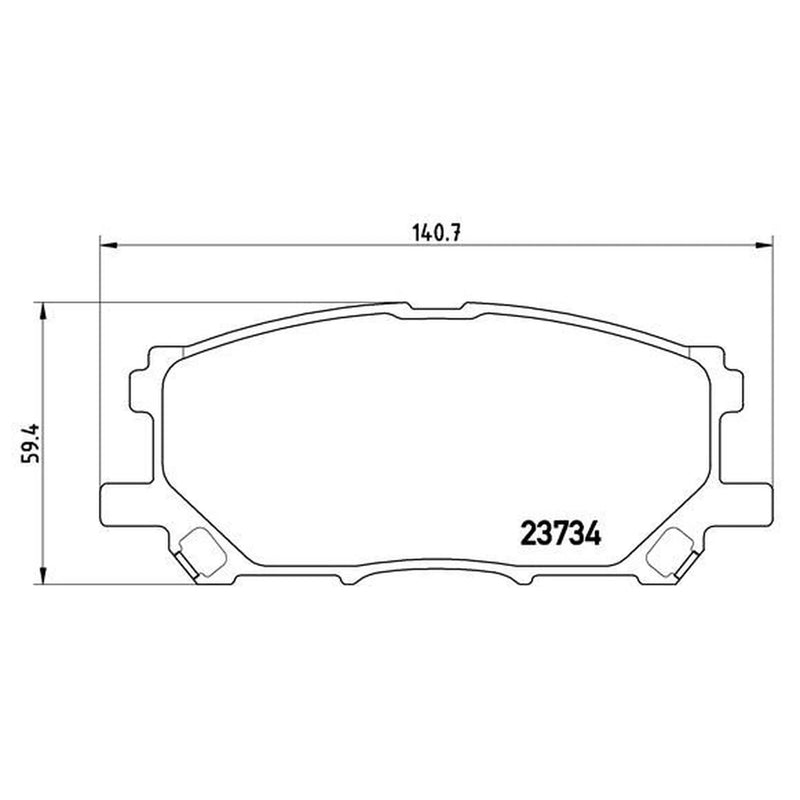 Brembo 4 x Front Brake Pad Set P83067