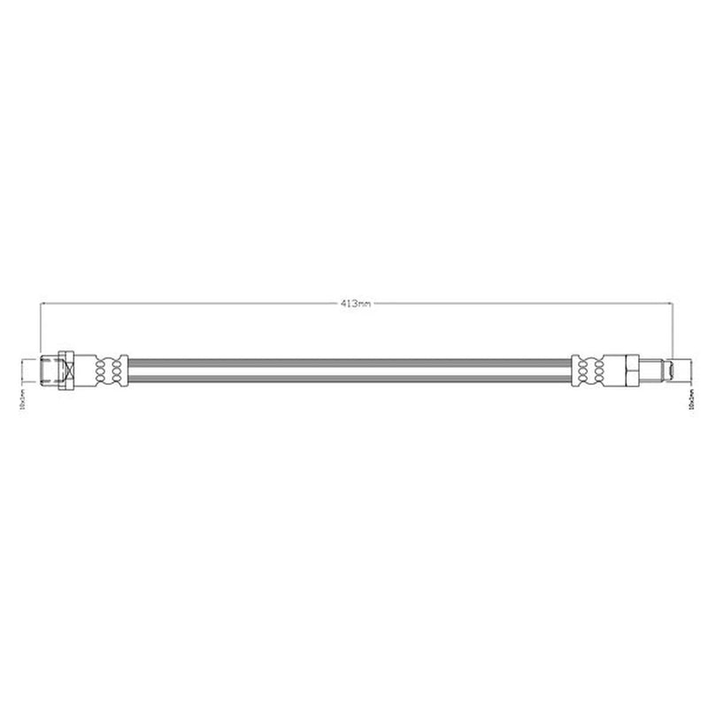 Abtex Brake Hydraulic Hose Line Front ABH1220