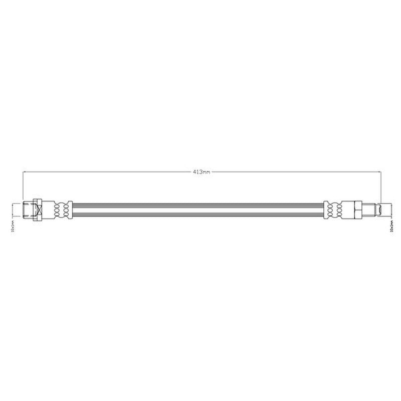 Abtex Brake Hydraulic Hose Line Front ABH1220