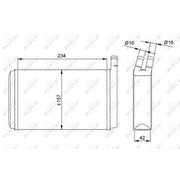 NRF Heater Matrix Core Heat Exchanger 58614