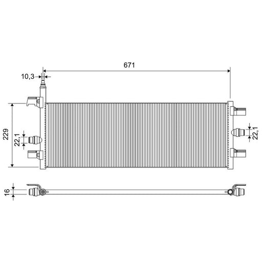 Valeo Engine Radiator 701457