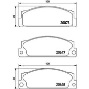 DON Front Brake Pad Set PCP1534