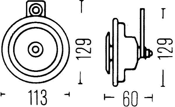 Hella 3BA 922 200-827 Signal Horn
