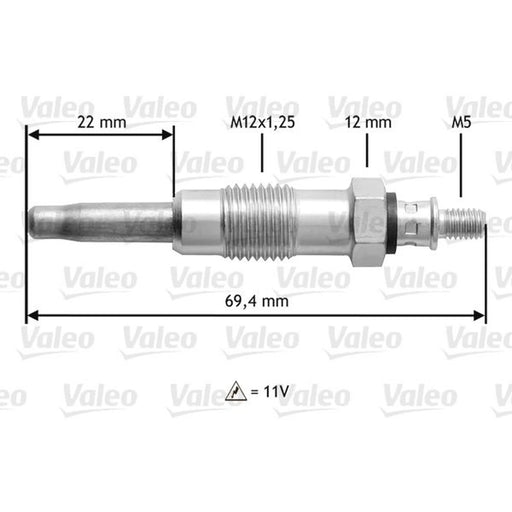 Valeo Diesel Engine Glow Plug 345116