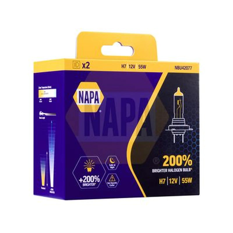 NAPA Headlight Bulb H7 PX26d 12V 55W NBU42077