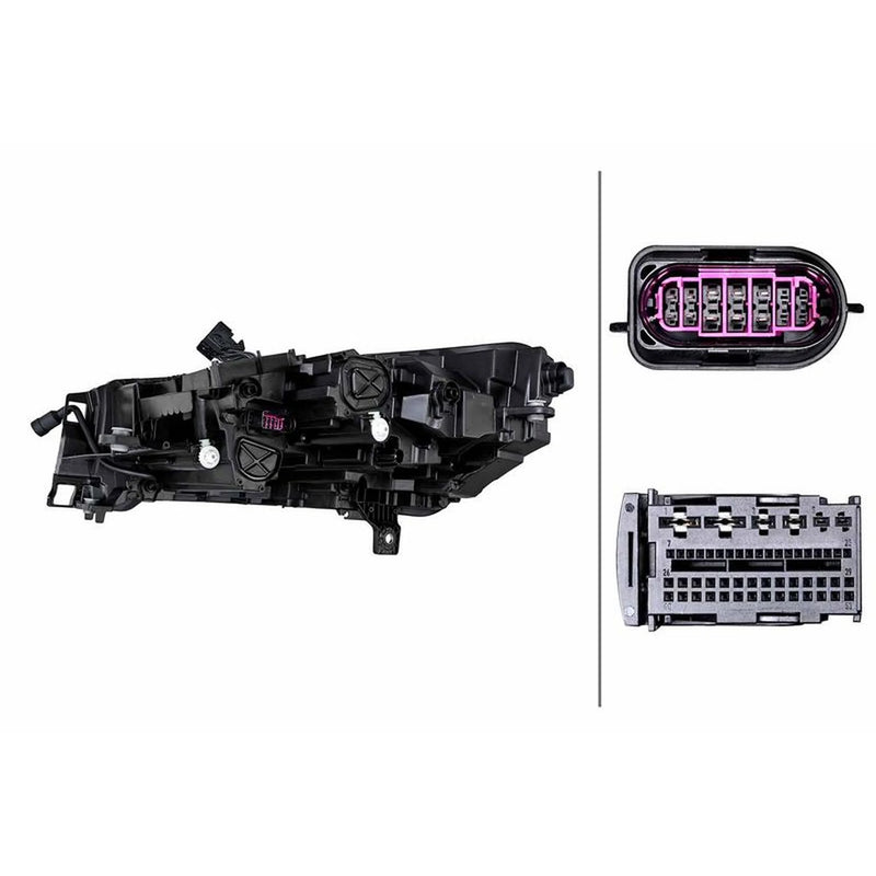 Hella Headlight Headlamp LED Right 1EX 014 773-981