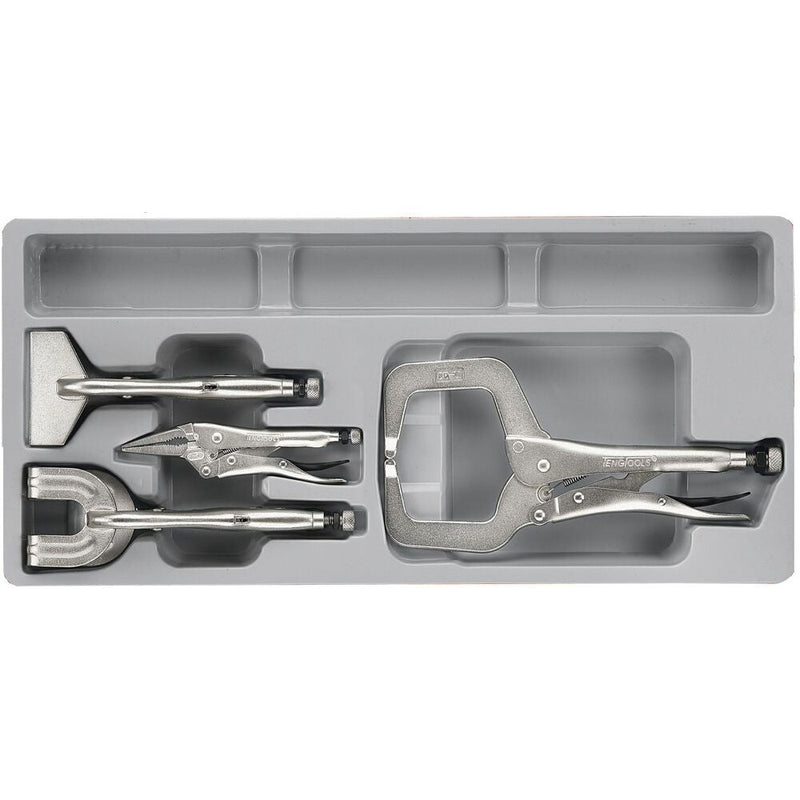 Teng Tools Power Grip Plier Set TT4 4 Pieces