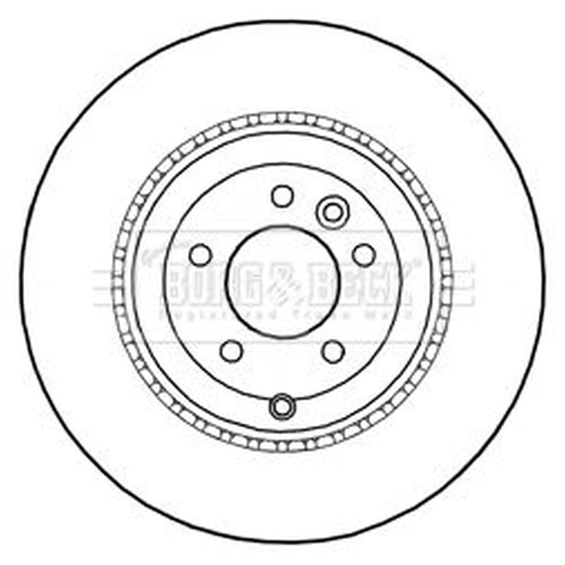 Borg & Beck 2 x Rear Brake Discs BBD5996S