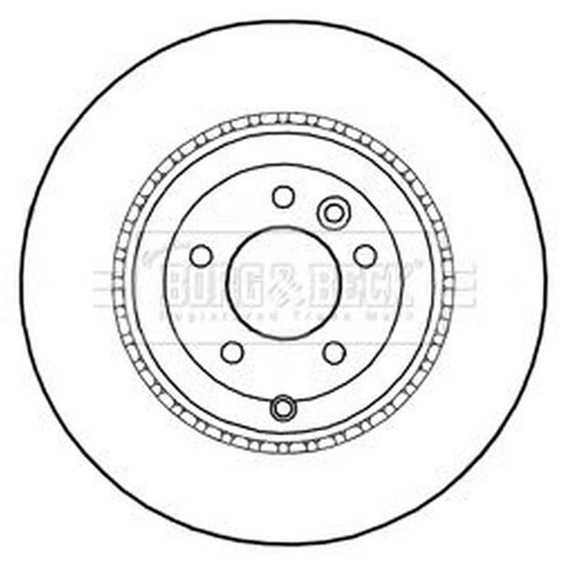 Borg & Beck 2 x Rear Brake Discs BBD5996S
