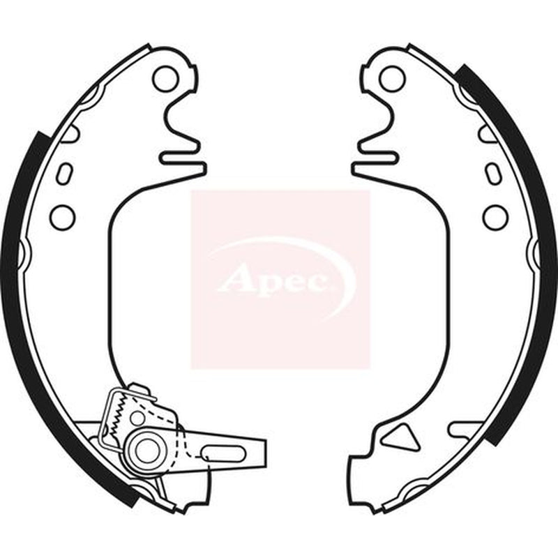 Apec Brake Shoe Set Axle Kit SHU340