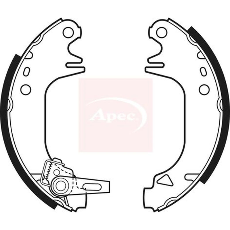 Apec Brake Shoe Set Axle Kit SHU340