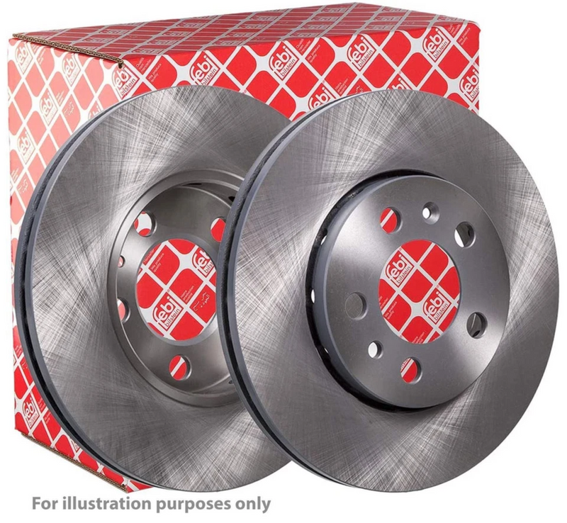 Febi 2 x Brake Disc Set Vented Front