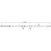 Apec Handbrake Cable Right Rear CAB1228