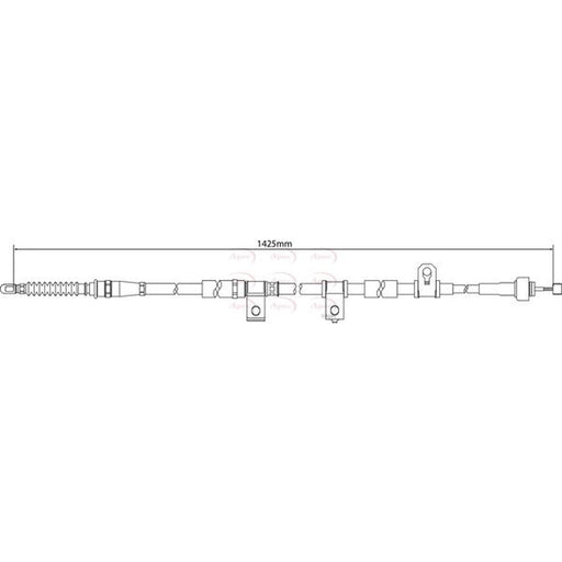 Apec Handbrake Cable Right Rear CAB1228