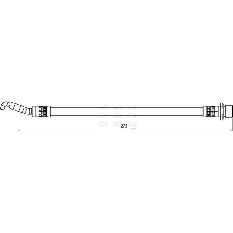 Apec Brake Hydraulic Hose Line Rear HOS4071