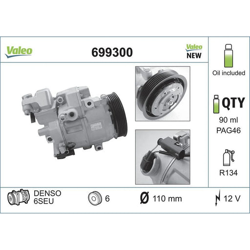 Valeo Air Conditioning Compressor 699300