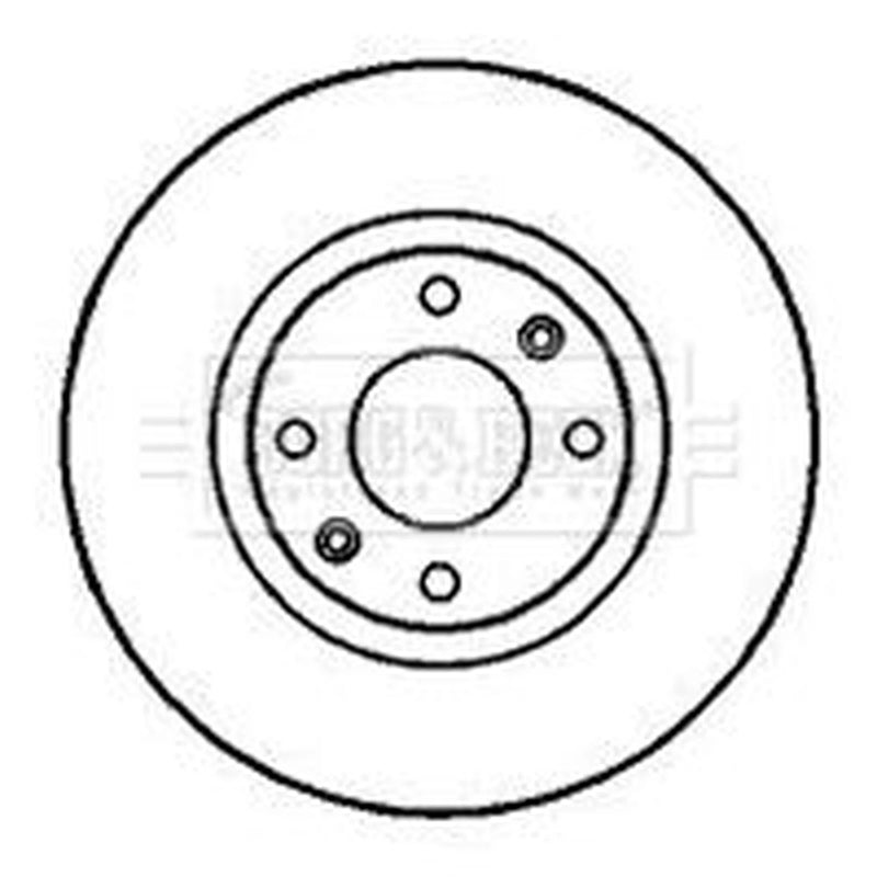 Borg & Beck 2 x Vented Front Brake Discs BBD4246